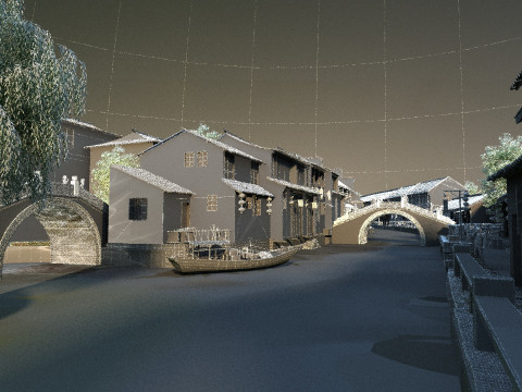 Ancient town 3D Model
