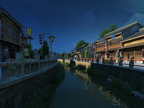 Ancient town 3D Model