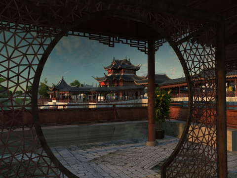 Ancient town Modèle 3D