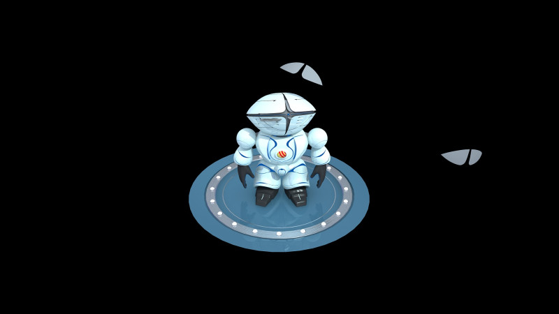 Robot 3D Model .c4d .max .obj .3ds .fbx .stl .blend 