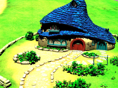 Cartoon scene 3D-Modell