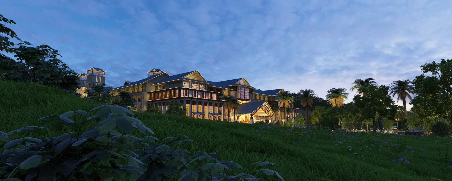 Villa 3D Model .c4d .max .obj .3ds .fbx .stl .blend