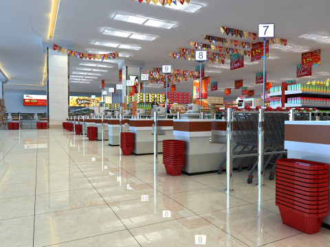 Supermarket 3D Model