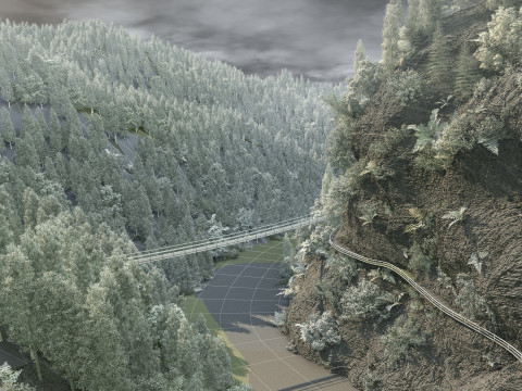 Plank road 3D Модель