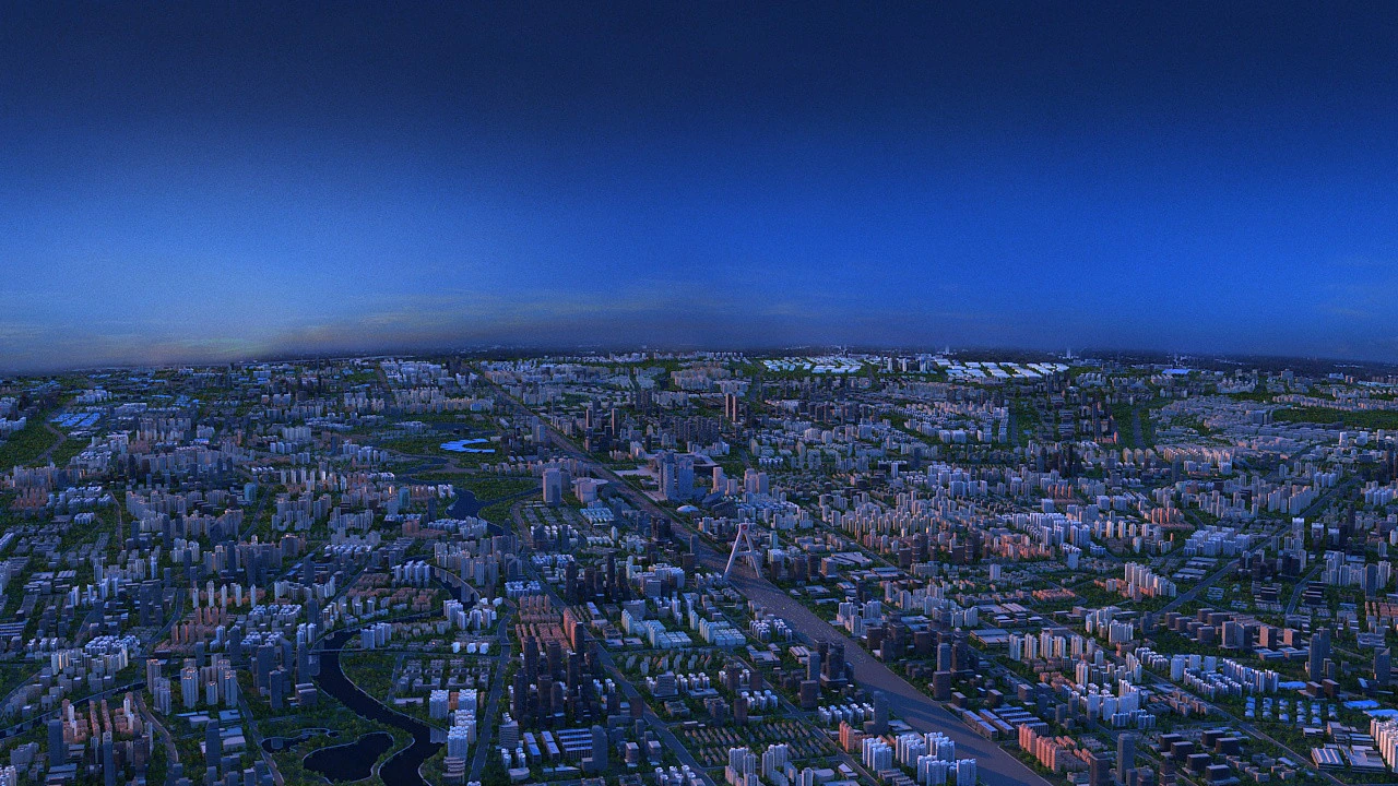 Urban architecture 3D Model .c4d .max .obj .3ds .fbx .stl .blend 