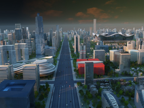 Urban architecture Model 3D