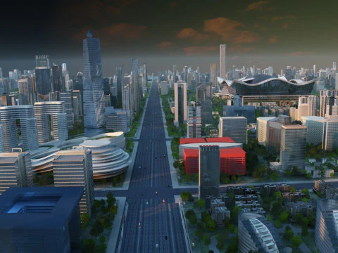 Urban architecture 3D Model