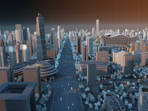 Urban architecture Model 3D