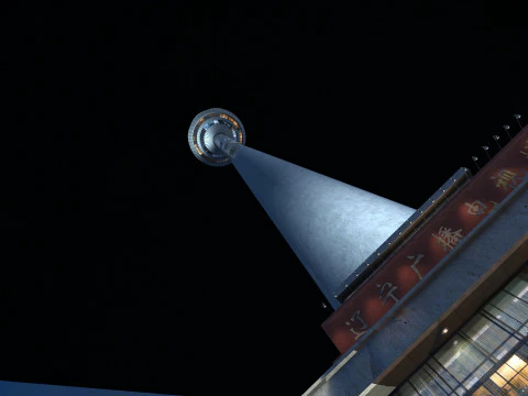 Television tower 3D Model