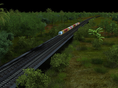 Train 3Dモデル