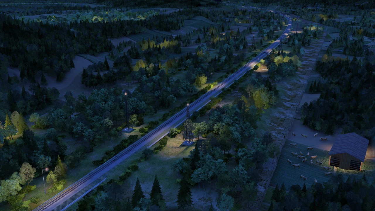 Track 3D Model .c4d .max .obj .3ds .fbx .stl .blend 