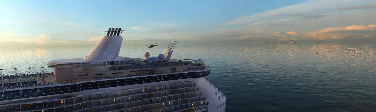 Cruise ship 3D Model .c4d .max .obj .3ds .fbx .stl .blend 