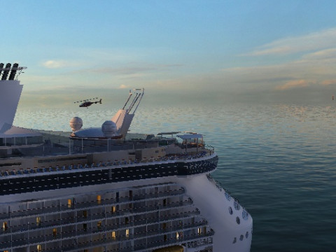 Cruise ship Modelo 3D