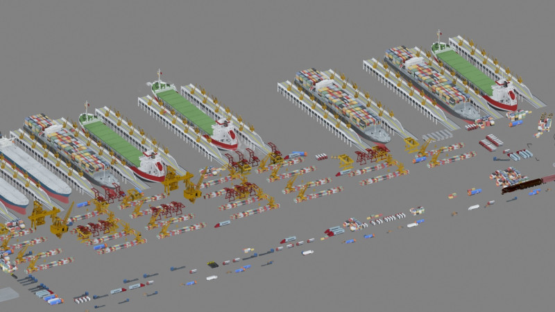 Quay 3D Model .c4d .max .obj .3ds .fbx .stl .blend 