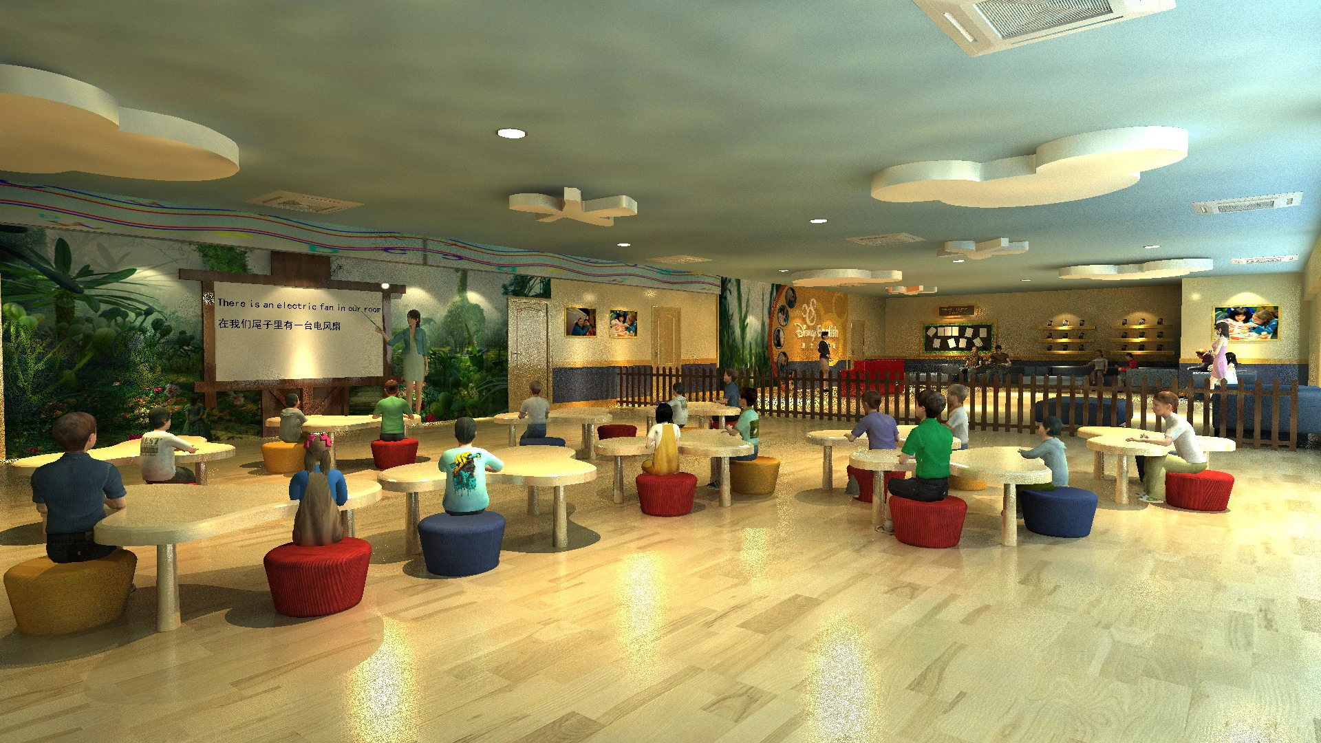 Kindergarten 3D Model .c4d .max .obj .3ds .fbx .stl .blend 