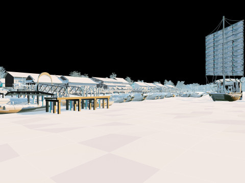 Quay Modèle 3D