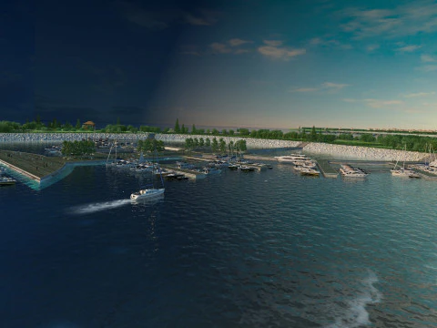 Гавань 3D Модель