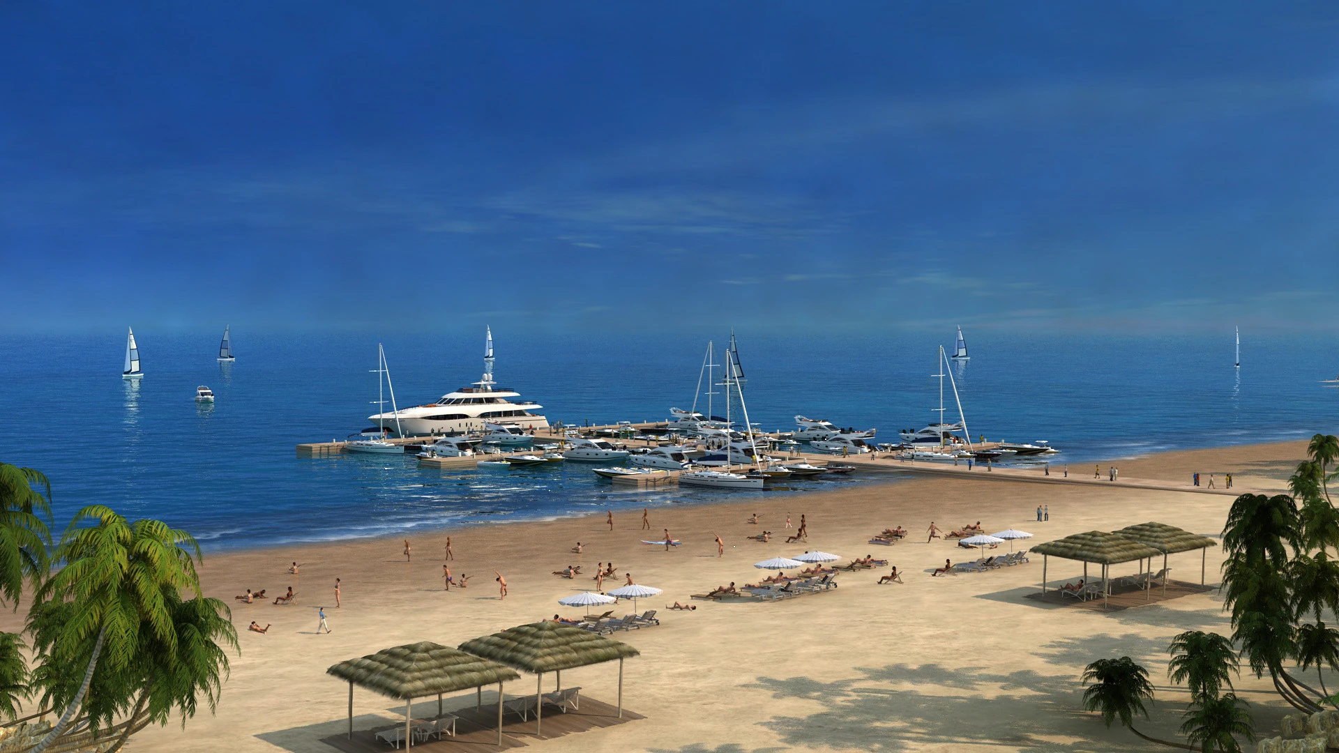 Seaside 3D Model .c4d .max .obj .3ds .fbx .stl .blend