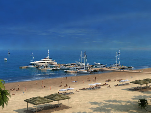 Seaside 3D-Modell