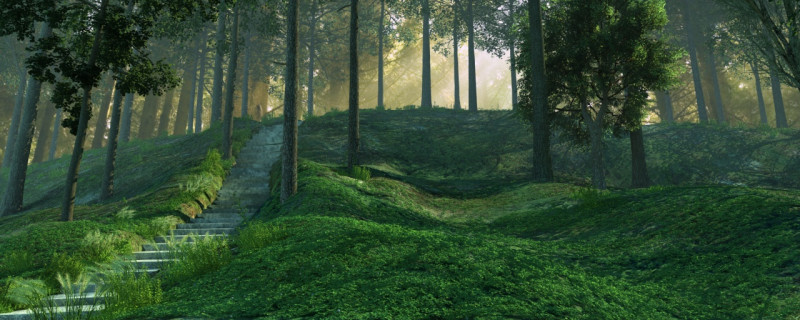 Mountain road Modelo 3D .c4d .max .obj .3ds .fbx .stl .blend 
