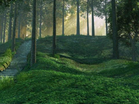 Mountain road 3D Model