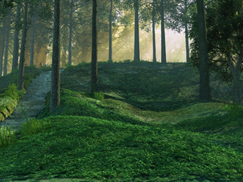 Mountain road Modelo 3D