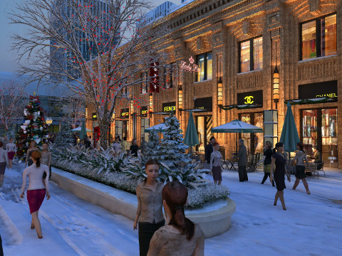 Snow scenery Model 3D
