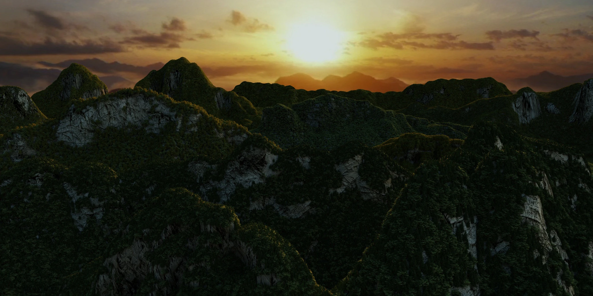 Mountain 3D Model .c4d .max .obj .3ds .fbx .stl .blend