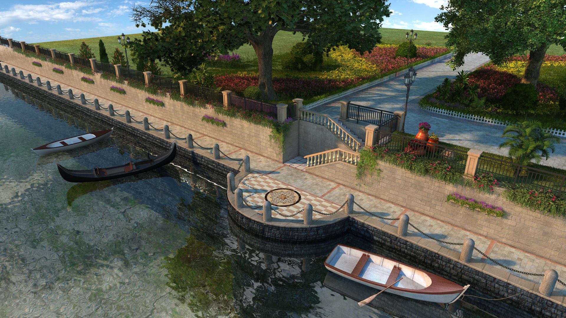 Riverside 3D Model .c4d .max .obj .3ds .fbx .stl .blend 