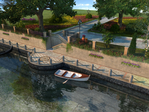 Riverside 3D Model