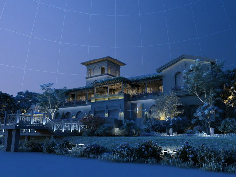 Villa 3D Model