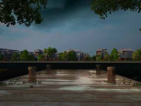 G&ouml;l kenarı 3D Model