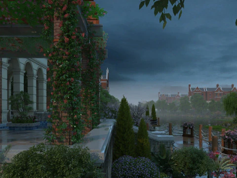 Construction in rain 3D Model