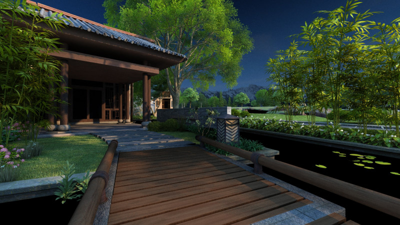 Villa Model 3D .c4d .max .obj .3ds .fbx .stl .blend 