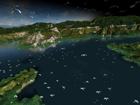 Lake view 3D Модель