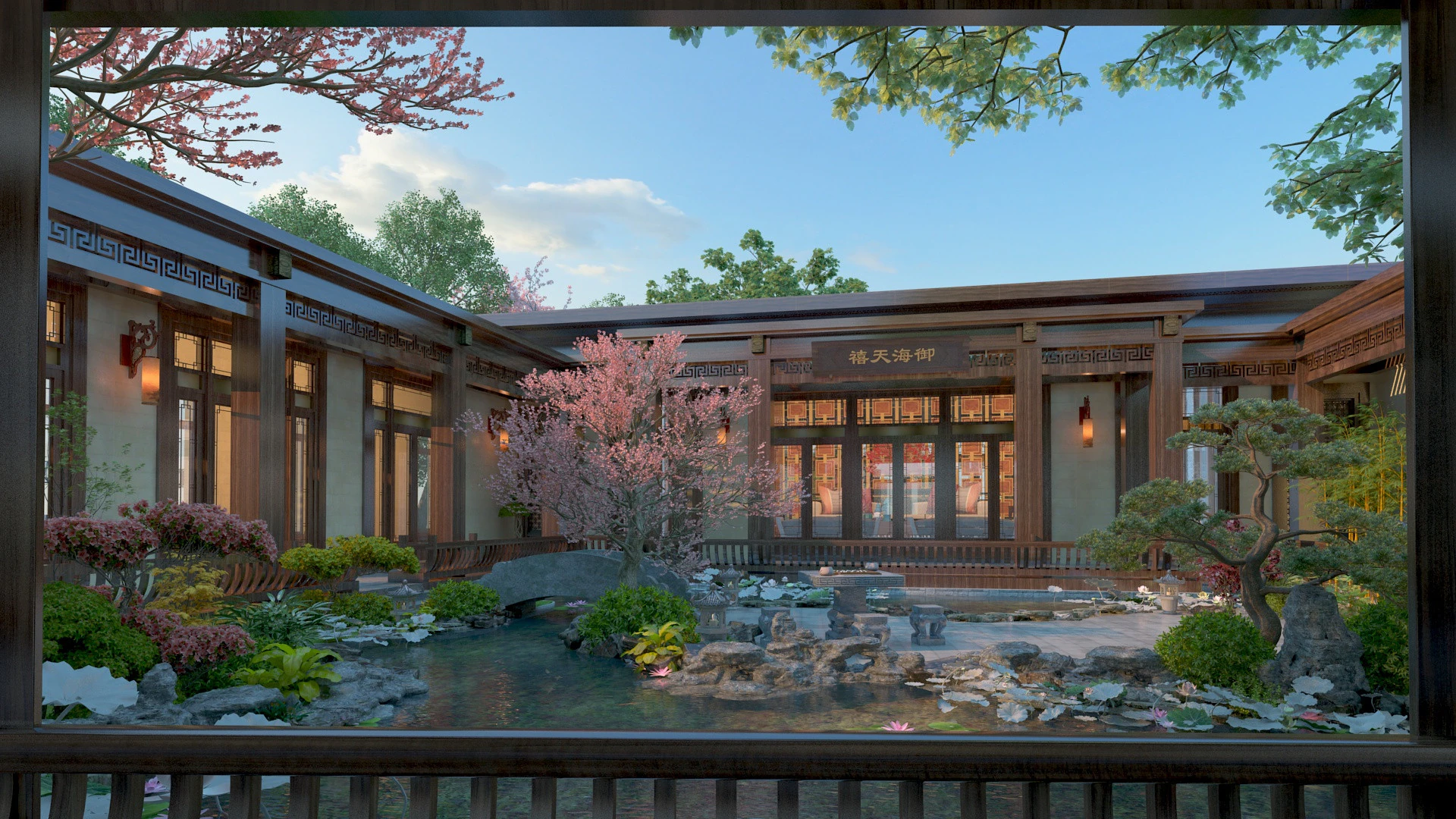 Villa 3D Model .c4d .max .obj .3ds .fbx .stl .blend 