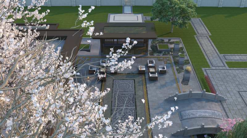 Villa 3D Model .c4d .max .obj .3ds .fbx .stl .blend 