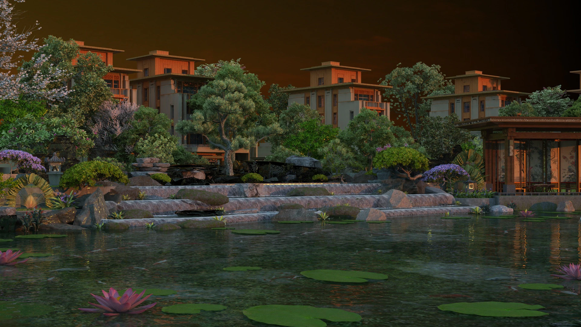 Villa 3D Model .c4d .max .obj .3ds .fbx .stl .blend 