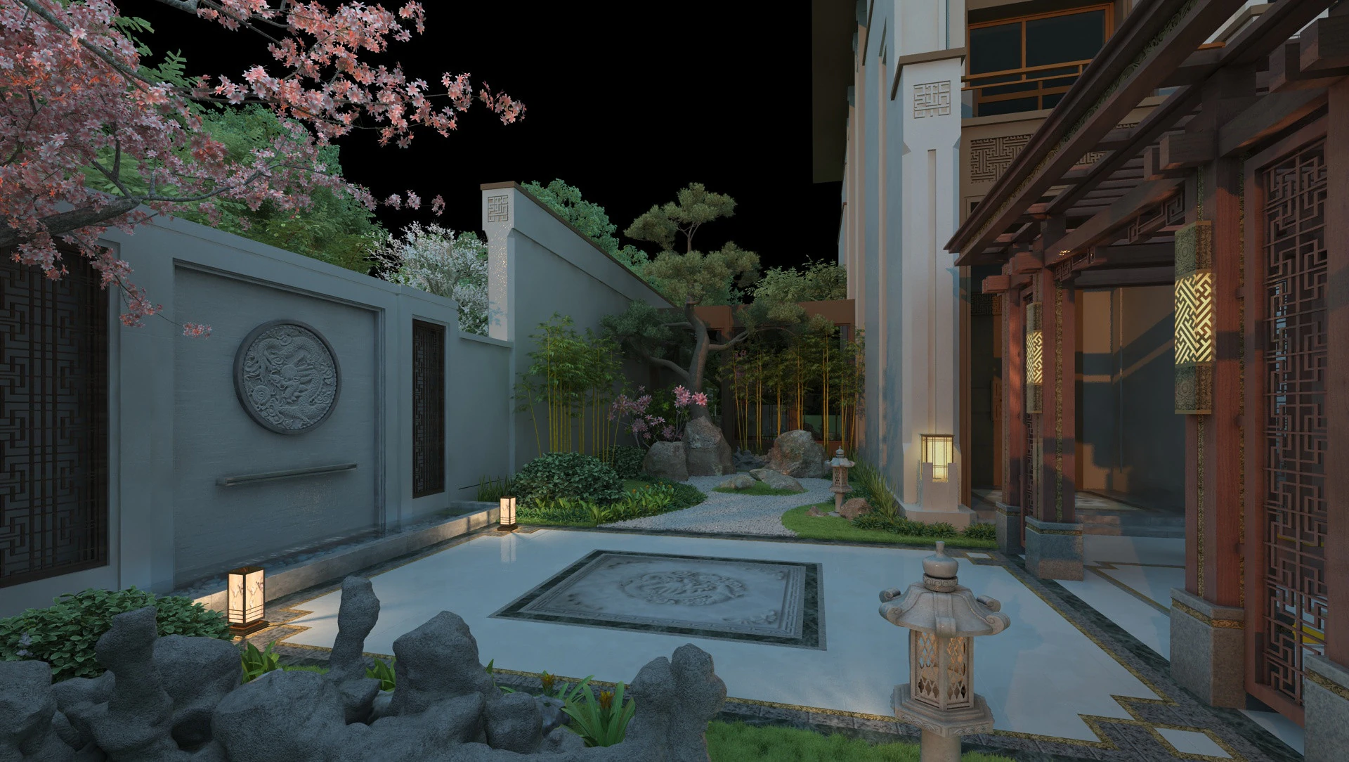 Villa 3D Model .c4d .max .obj .3ds .fbx .stl .blend 