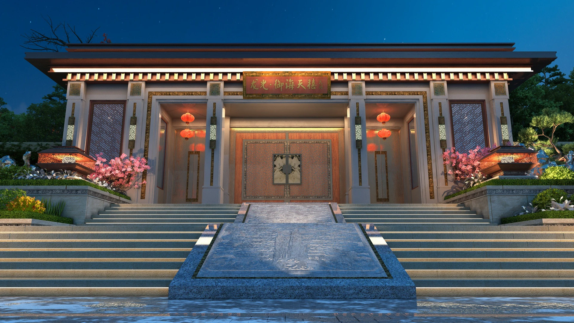 Villa 3D Model .c4d .max .obj .3ds .fbx .stl .blend 