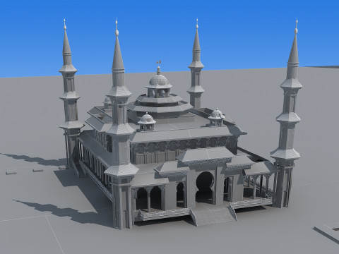 Temple 3D 模型