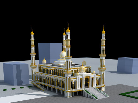 Temple Modèle 3D