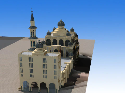 Temple 3D Model