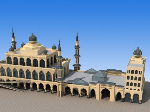 Temple 3D मॉडल