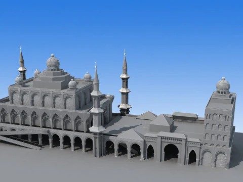 Temple 3D Model
