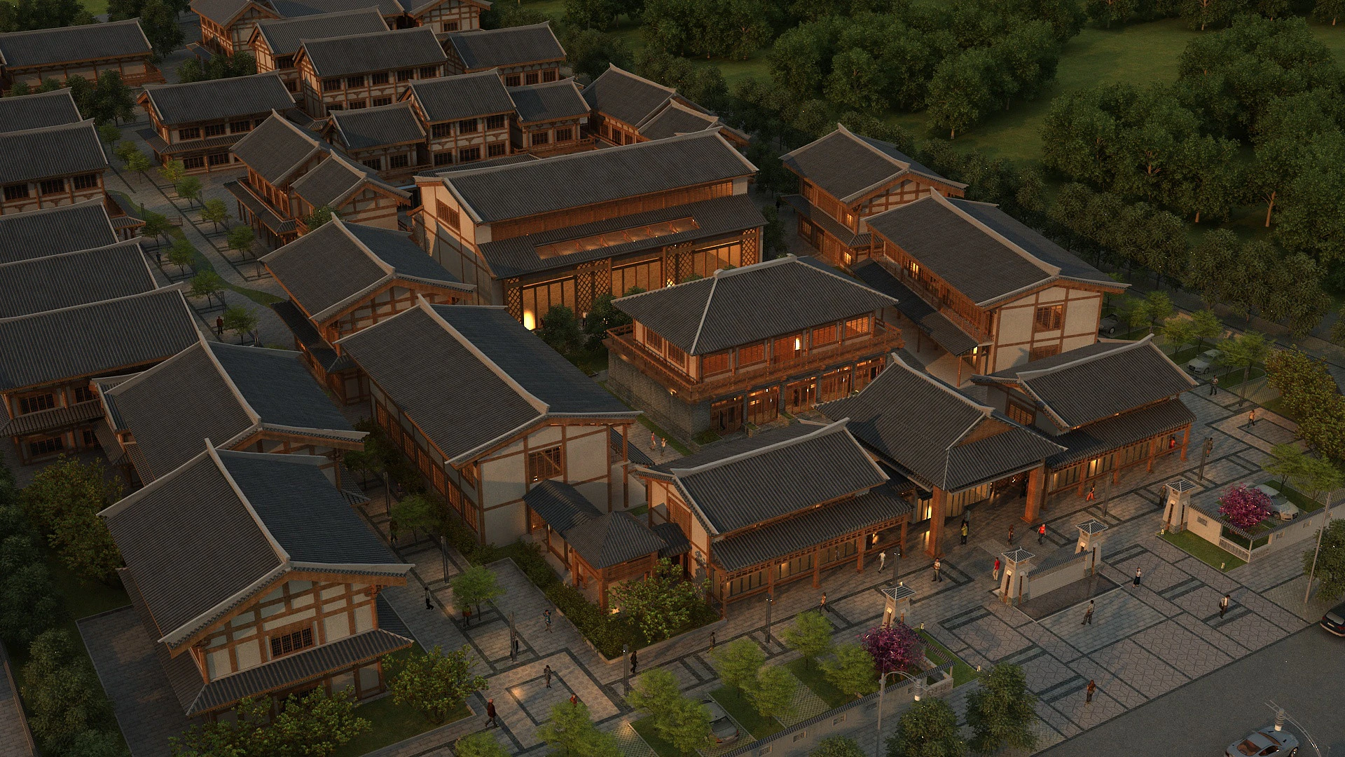 Древняя архитектура 3D Модель .c4d .max .obj .3ds .fbx .stl .blend 