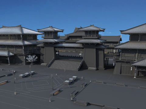 Ancient architecture 3D Model