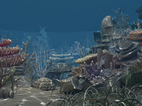 Sea floor Model 3D
