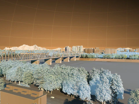 Urban architecture 3D Model