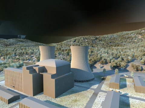 Power station 3D Model